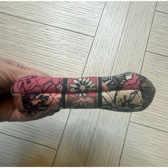 Vera Bradley "MOCHA ROSE"  Double Kisslock Coin Purse. RETIRED PATTERN. 90s - Picture 5 of 9